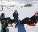  La princesse Marie et le prince Joachim de Danemark lors de leurs vacances d'hiver à Villars-sur-Ollon, photographiés le 13 février 2013 avec leurs enfants Nikolai (13 ans), Felix (11 ans), Henrik (3 ans) et Athena (1 an) au Col de la Bretaye. 