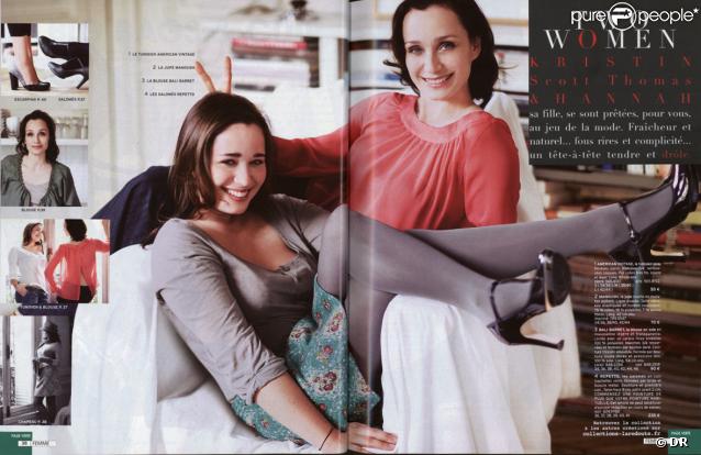 Kristin Scott Thomas pose pour la Redoute
