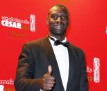 Omar Sy arrivant au Fouquet's pour le dîner post-César le 22 février 2013
