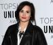 Demi Lovato au défilé Topshop pendant la Fashion Week de Londres, le 17 février 2013.