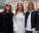 Isabelle Huppert, Jessica Chastain et Marie-Josée Croze, charmant trio d'actrices à l'Espace Vendôme pour assister au défilé Moncler Gamme Rouge automne-hiver 2013-2014. Paris, le 6 mars 2013.