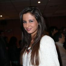 Malika Ménard lors de la soirée Don2Star au Parc des Princes, le 11 mars 2013