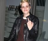  Samantha Ronson dans les rues de New York, le 12 mars 2012. 
  