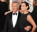 Dustin Hoffman et sa femme aux Golden Globes 2013.