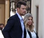 Exclu - Fergie, enceinte et Josh Duhamel sortent de chez eux pour se rendre à l'événement  Giorgio Armani Paris Photo  à Los Angeles, le 25 avril 2013.