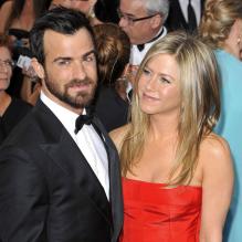 Jennifer Aniston et Justin Theroux lors de la 85e cérémonie des Oscars à Hollywood le 24 février 2013