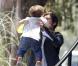 Exclusif - Orlando Bloom et son adorable Flynn dans les rues de Los Angeles le 28 avril 2013.