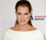 Brooke Shields en octobre 2012 à New York lors d'un gala au profit de la Elton John Aids Foundation.