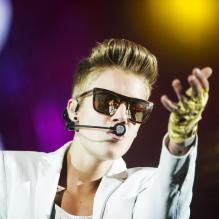 Concert de Justin Bieber à  Stockholm, le 23 avril 2013.