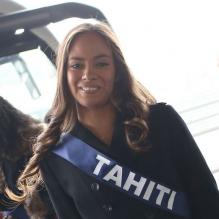 Hinarani de Longeaux, Miss Tahiti, en novembre 2012 à Paris