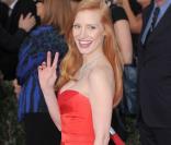 Jessica Chastain sur le tapis rouge des Screen Actors Guild (SAG) Awards au Shrine Exposition Center à Los Angeles, le 27 janvier 2013.