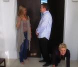 Jennifer Aniston, Matthew Perry et Ellen DeGeneres dans une vidéo réalisée pour le Ellen DeGeneres Show et diffusée le 22 mai 2013.