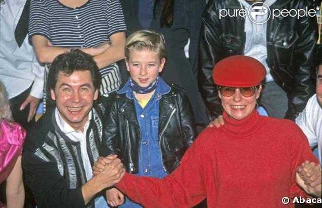 Jordy entouré de Bernard Minet et de Dorothée
