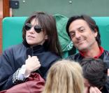 Charlotte Gainsbourg et Yvan Attal à Roland-Garros le 9 juin 2013 lors des Internationaux de France
