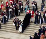 Elizabeth II : Epaulée par Charles et William pour le Jour de la Jarretière 2013