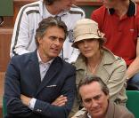 Alexandra Kazan et Gérard Holtz