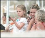 Kate Moss et sa fille, grand moment de bonheu