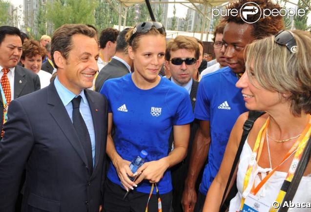 Nicolas Sarkozy et Laure Manaudou