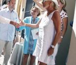 Bernadette et Jacques Chirac en vacances à St-Trop'