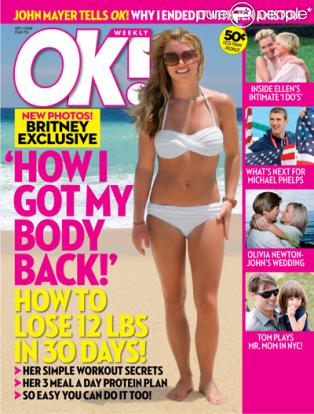 Britney Spears en couverture de OK magazine
