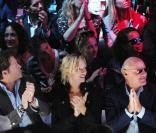 Uma Thurman et son fiancé Arpad Busson, ainsi que Barry Diller