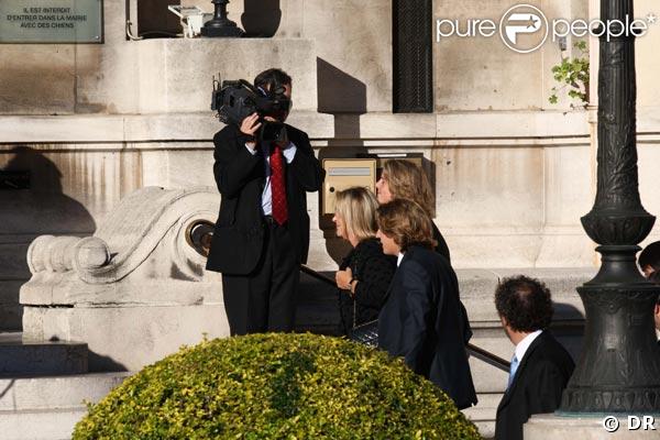 Jean et Pierre Sarkozy et leur maman Marie