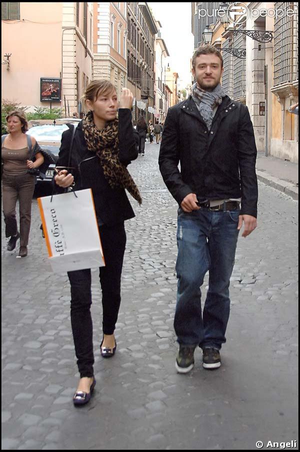 Justin Timberlake et Jessica Biel in love à Rome