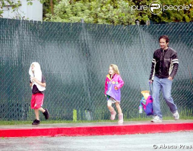 David Duchovny et ses enfants