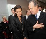 Stéphanie de Monaco à l'expo Grace Kelly avec Frédéric Mitterrand