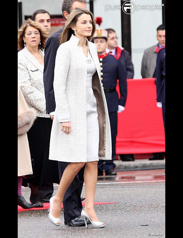 Letizia d'Espagne à la fête nationale espagnole, le 12/10/08