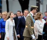 Letizia et Felipe d'Espagne à la fête nationale espagnole, le12/10/08