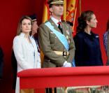 Letizia et Felipe lors de la fête nationale d'Espagne