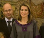La princesse Letizia d'Espagne au palais de la Zarzuela