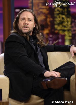 Russell Crowe sur le plateau de Jay Leno