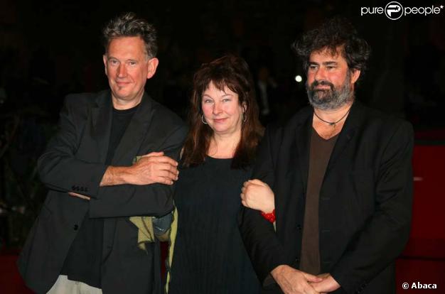 Yolande Moreau, entourée de Benoît Delépine et Gustave Kervern
