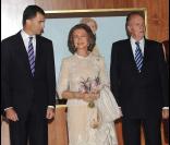 Felipe aux côtés de ses parents, Sofia et Juan Carlos