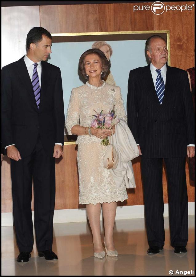 Felipe aux côtés de ses parents, Sofia et Juan Carlos
