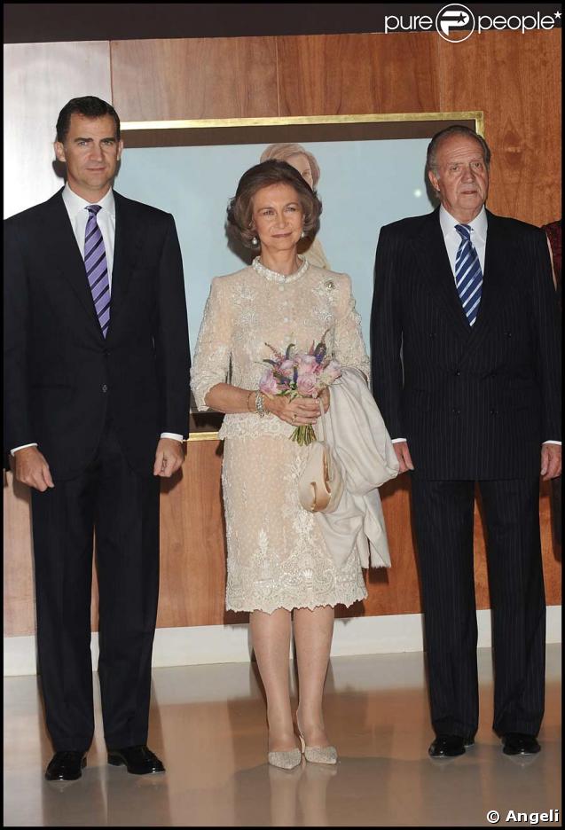Felipe aux côtés de ses parents, Sofia et Juan Carlos