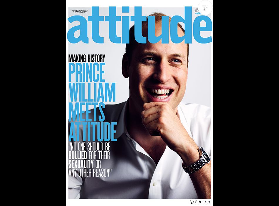 Le prince William fait la couverture du mensuel gay Attitude de juin 2016. Historique !