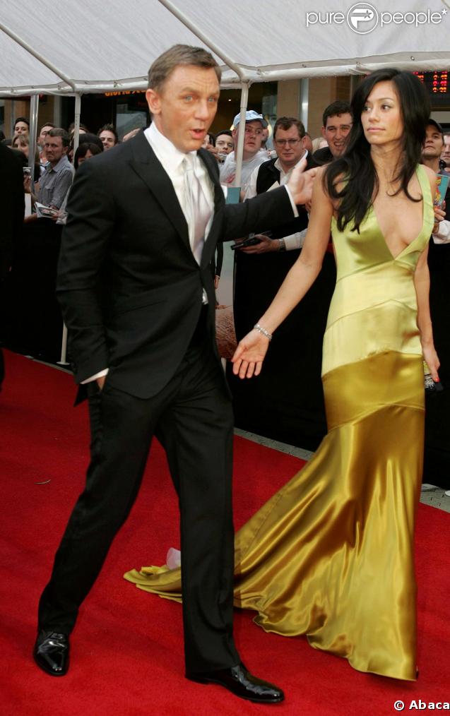 Daniel Craig, sa compagne et Olga Kurylenko à Sydney