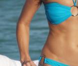 Stacy Kleiber à la plage à Miami