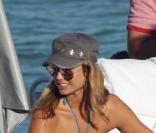 Stacy Kleiber à la plage à Miami
