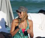 Stacy Kleiber à la plage à Miami