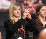 Ava, la fille d'Heather Locklear au match de basket, le 21/11/08