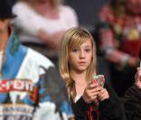 Ava, la fille d'Heather Locklear au match de basket, le 21/11/08