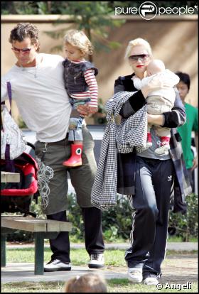 Gavin Rossdale et Kingston, Gwen Stefani et Zuma