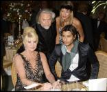 Ivana Trump et John David avec l'ex de Boris Becker à la soirée des Best, le 1/12/08