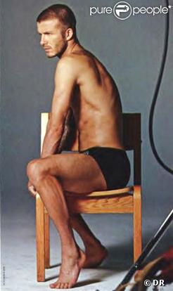 David Beckham en slip pour Armani 
