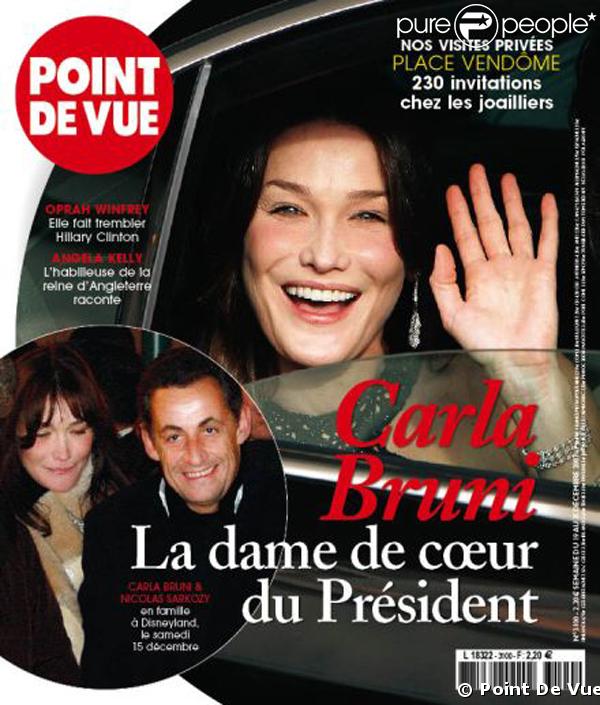 Nicolas Sarkozy officialise sa relation avec Carla Bruni