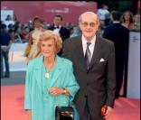 Manoel de Oliveira avec sa femme lors de la 63ème Mostra de Venise